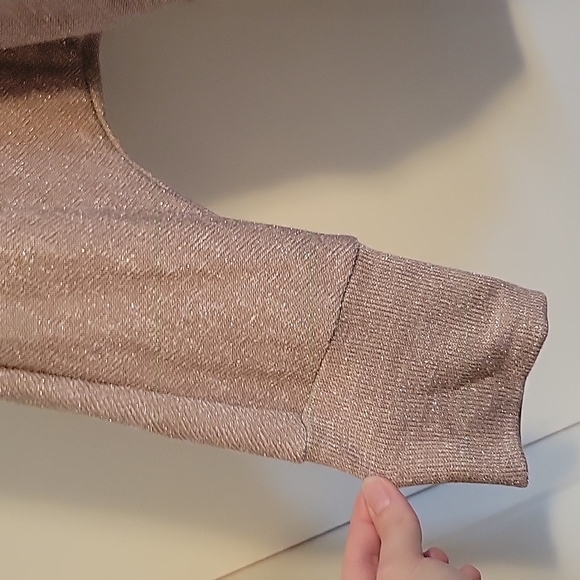 NWOT Honeyme sparkly gold cocoon cardigan size XL - Picture 8 of 8